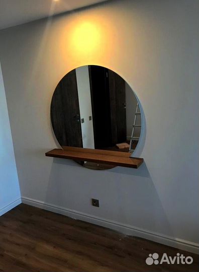 Интерьерные безрамные зеркала любой формы