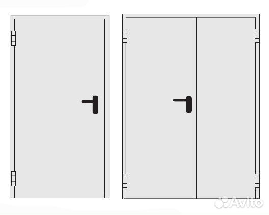 Дверь противопожарная EI 60 700,800,900,1000 новая