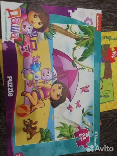 Пазлы детские крупные 8 штук