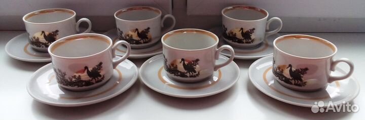 Кофейная пара чашка с блюдцем Богдановичский завод