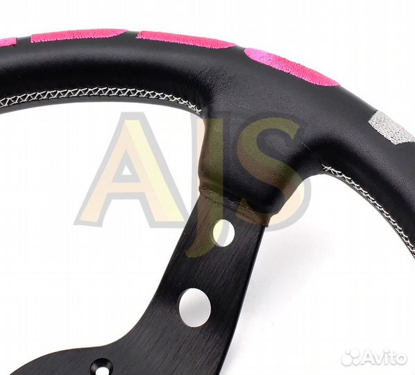 Руль спортивный Vertex 1996 вынос экокожа без перф