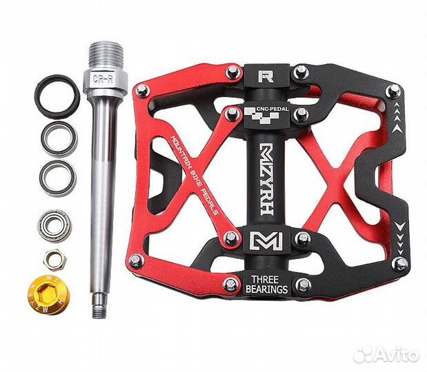 Педали mzyrh MZ-Y06 золотисто/чёрные