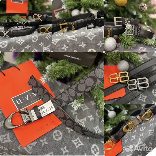 Ремень женский натуральная кожа CK B coach