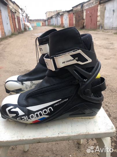 Лыжные ботинки salomon pro combi