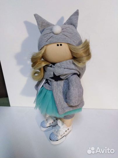 Интерьерная текстильная кукла ручной работы