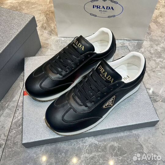 Коссовки мужские Prada milano кожанные