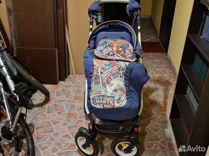Коляска adamex galactic 3 в 1 супергерои