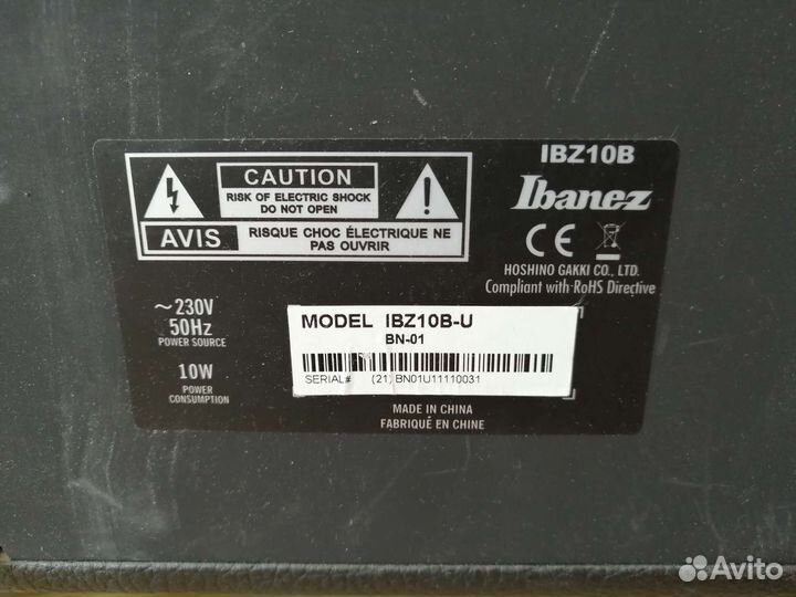 Басовый комбоусилитель Ibanez IBZ10B