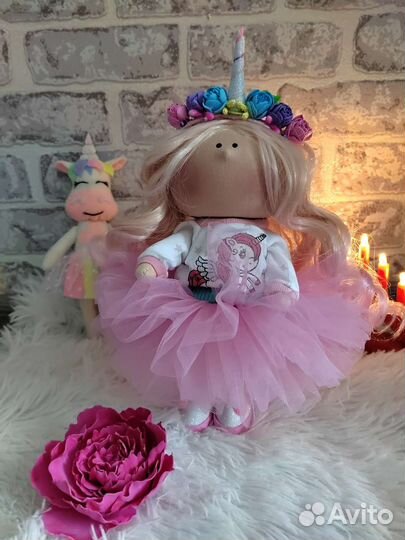 Текстильная кукла ручной работы