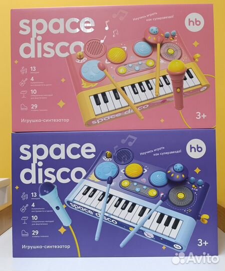 Игрушка-пианино space disco Happy Baby