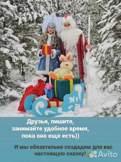 Дед Мороз и Снегурочка на дом