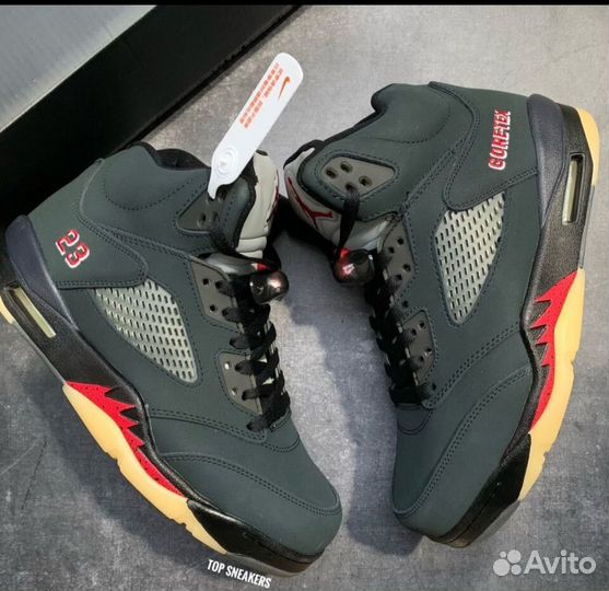 Кроссовки Nike Air Jordan 5 Gore Tex осень зима