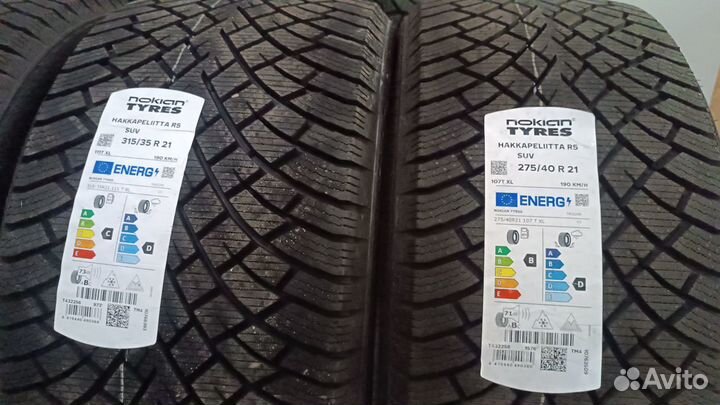 Nokian Tyres Hakkapeliitta R5 SUV 275/40 R21 и 315/35 R21 111T