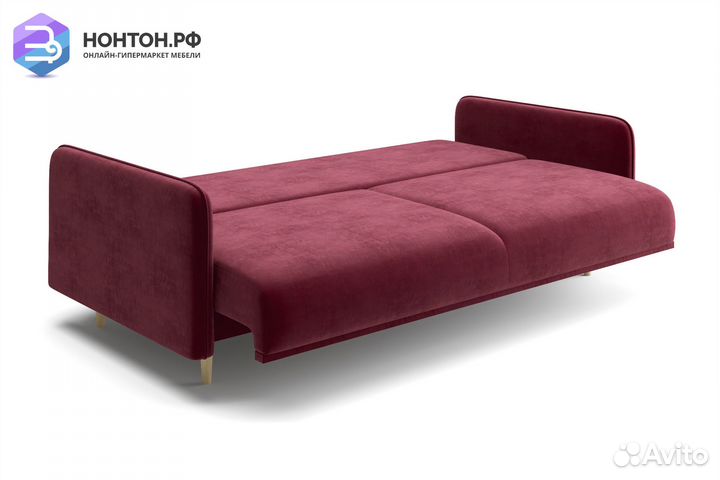 Диван книжка Эстет бордовый