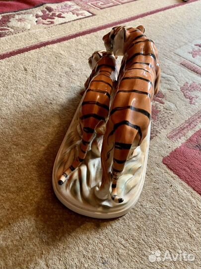 Статуэтка «два тигра» Хертвиг Hertwig & Co 1942г