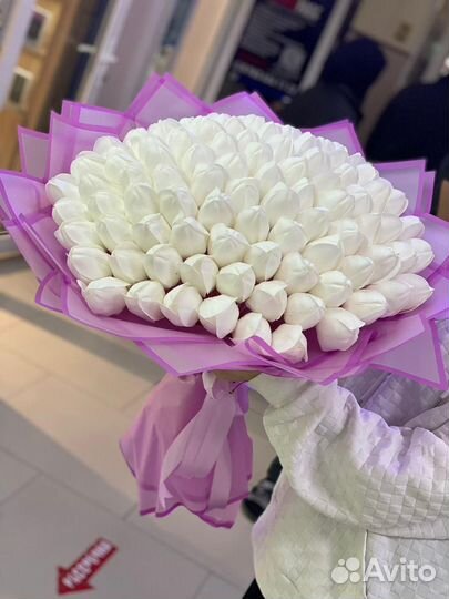 Цветы букеты 101 роза