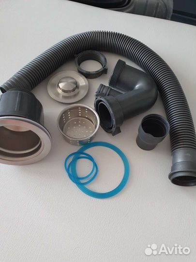 Сифон для кухонной мойки с ситечком