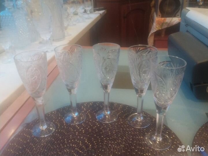 Фужеры хрустальные СССР