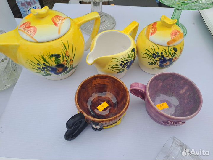 Рюмки, бокалы, салатницы, хрусталь стекло керамик