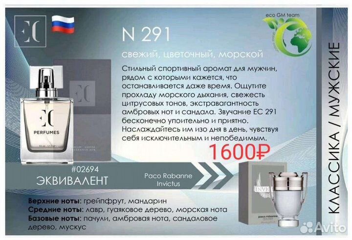 Духи Гринвей GreenWay Enjoy Care (Чехия)