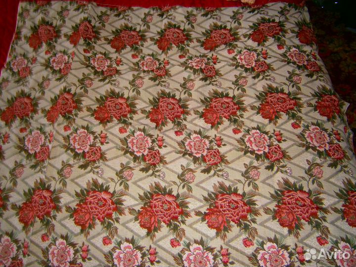 Гобелен новый ткань хлопок лен италия