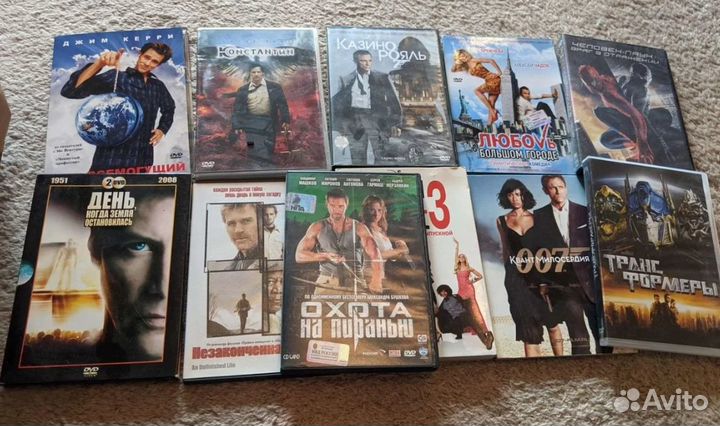 Дивиди диски с фильмами (более 30)