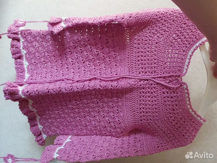 Вязаное платье на девочку