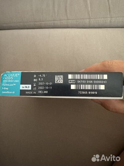 Контактные линзы Acuvue Oasys