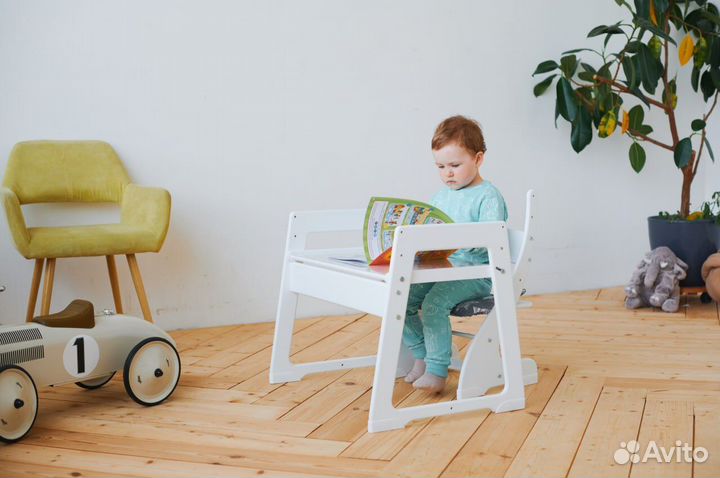 Растущий стол и стул детский
