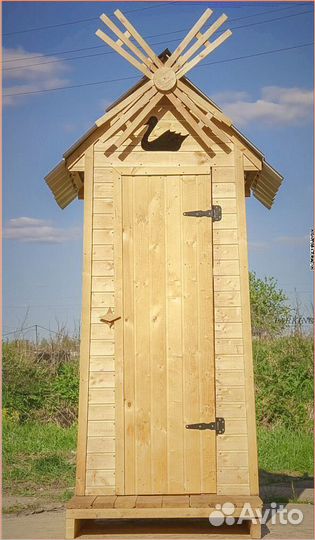 Дачный туалет с дельфином зке 674