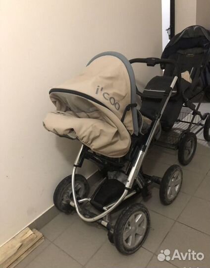 Коляска для новорожденных 2в1