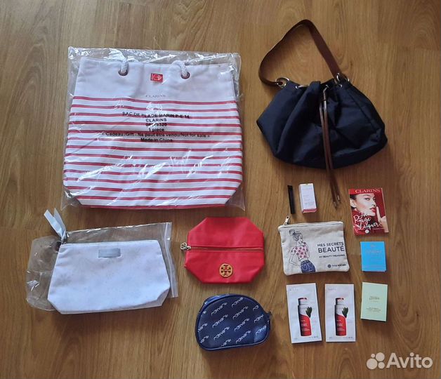Сумка пляжная Clarins Yves Rocher Косметичка
