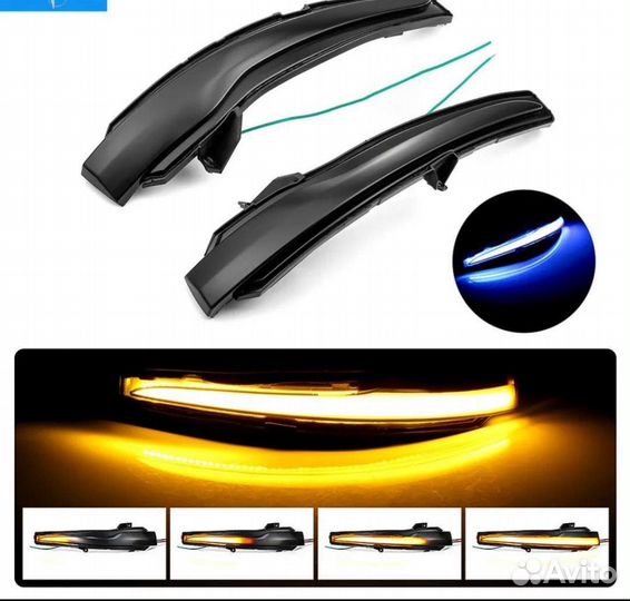 Повторитель поворотников в зеркале w205