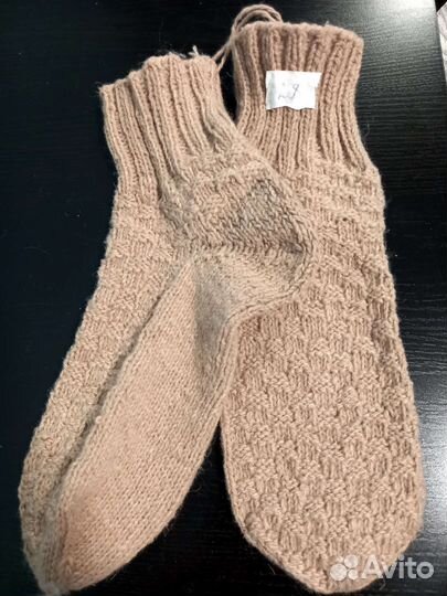 Носки ручной вязки шерстяные теплые