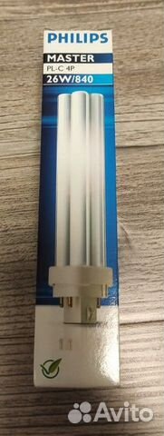 Люминисцентная лампа Philips PL-C 26W/840/4p