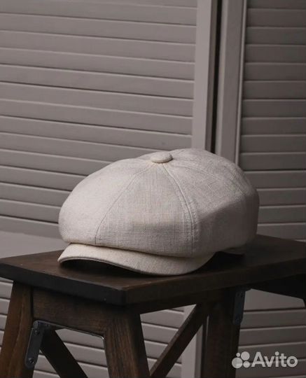 Кепка хулиганка восьмиклинка мужская лён