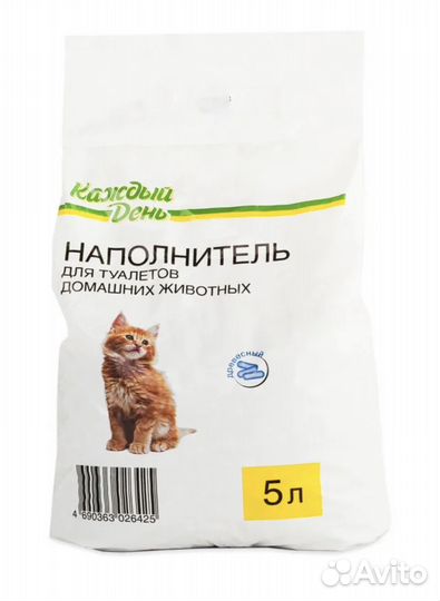 Наполнитель для кошачьего туалета древесный