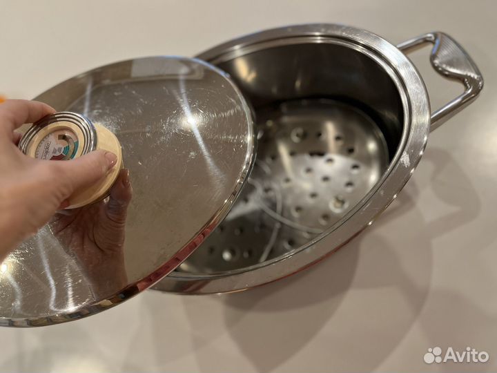 Кастрюля Цептер. Утятница-овал. 6 л