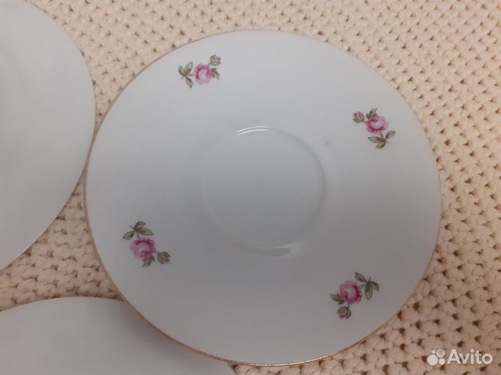 Чашка с блюдцем фарфор