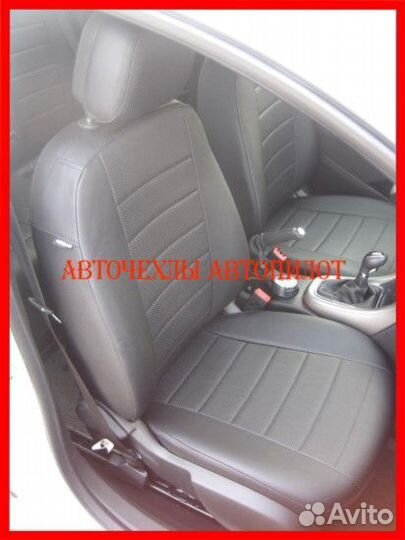 Чехлы Автопилот Opel Zafira B из экокожи чёрные