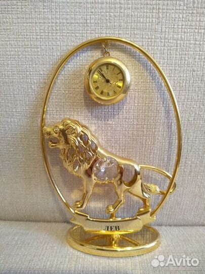 Часы Лев, шкатулочка Слоник