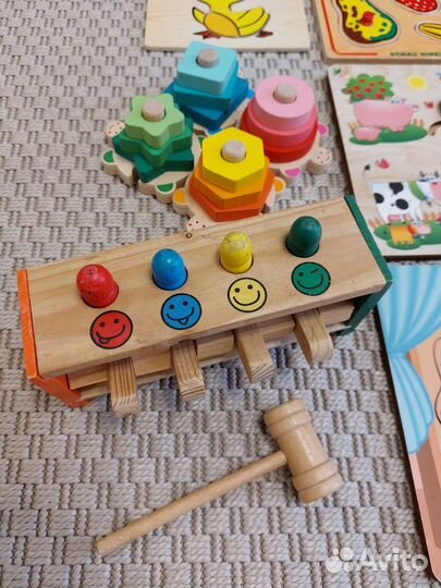 Развивающие игрушки деревянные