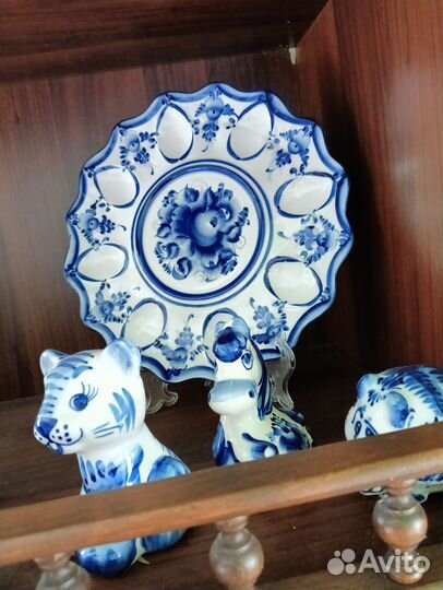 Фарфоровая посуда гжель