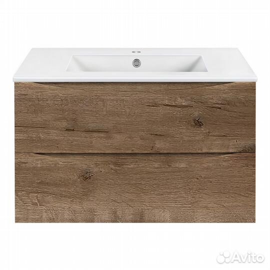 Тумба под раковину Mia 800 подвесная, 2 выкатных