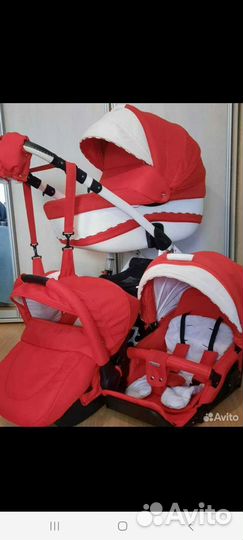 Коляска adamex gloria 3 в 1 бу