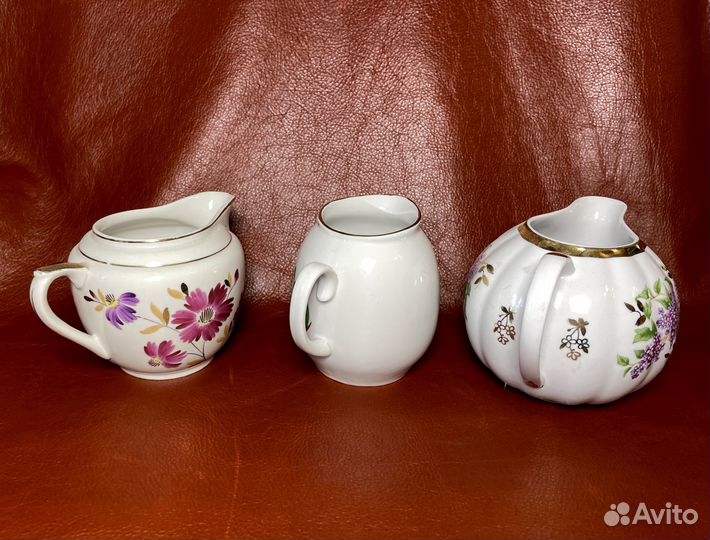 Молочник фарфор живописный СССР