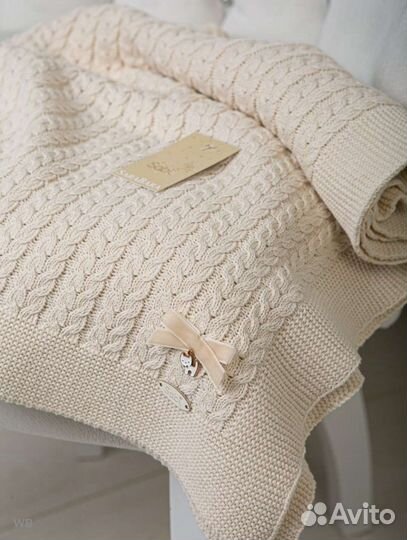 Плед для малыша, одеяло новое, вязаное