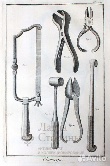 Старинная гравюра «Хирургия» - 9