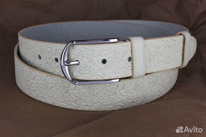 Женский кожаный ремень 35, 40 мм