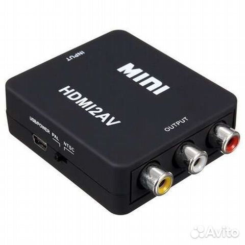 Конвертер hdmi 2AV mini